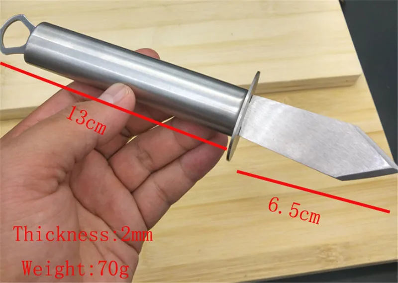 Устричный нож из нержавеющей стали, открытые оболочка инструмент Дерево-ручка острый устричные ножи для вскрытия ракушек короткий нож для морепродуктов маленький