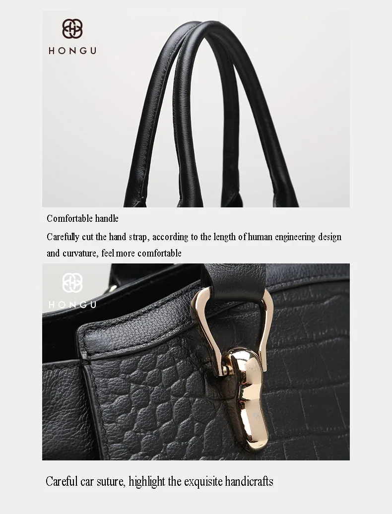 HONGU Famous Designer Women Handbag Crocodile Pattern Envelope Top-Handle Bags Ladies Tote Trapeze Female Messenger Bags Zipper     H51305300- (17)