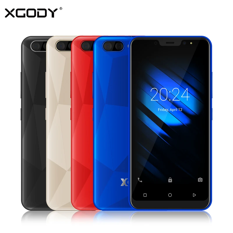 

XGODY X27 5 Inch Mobile Phone Android 9.0 Face ID MTK6580 Quad Core 1GB 16GB 3G Dual Sim 5MP Camera Smarthone 3D Back Cover WiFi