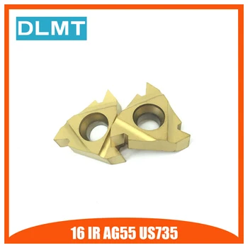 

MMT 16IR AG55 US735 10PCS External Turning Tools Carbide insert Lathe cutter Tool Tokarnyy turning insert