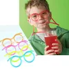 Funny Soft Glasses Straw Flexible Drinking Tube Birthday Christmas Party Accessories Plastic Drinking Straws Kids Gift for Xmas ► Photo 2/6