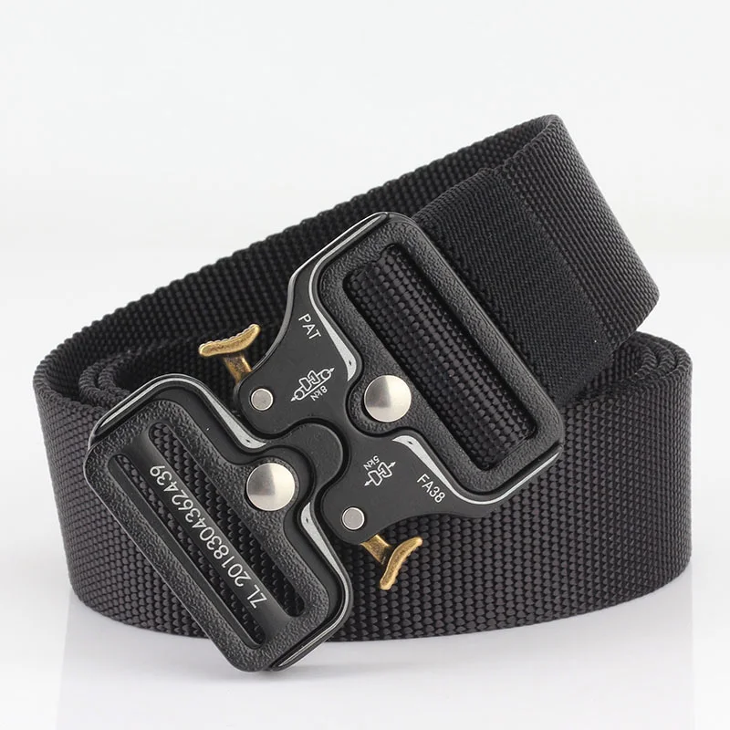Buy New Cobra Tactical Belt 120cm High Quality Alloy Buckle Nylon Casual Canvas