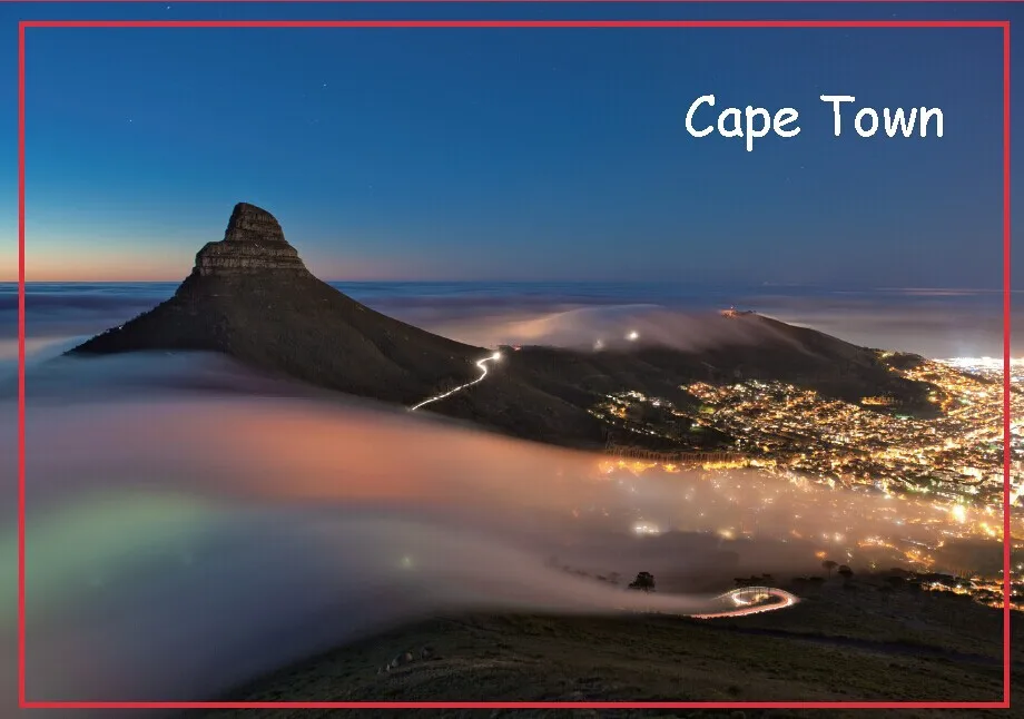 10K Landmarks 78*54*3mm Cape Town Souvenir Fridge 20254