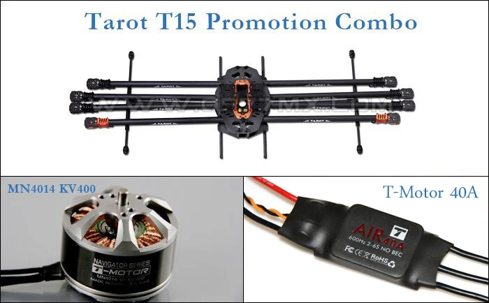  High Quality Big Tarot T15 Octocopter Promotion Combo 8 Shaft Uninhabited Machine UAV Set Perfect p