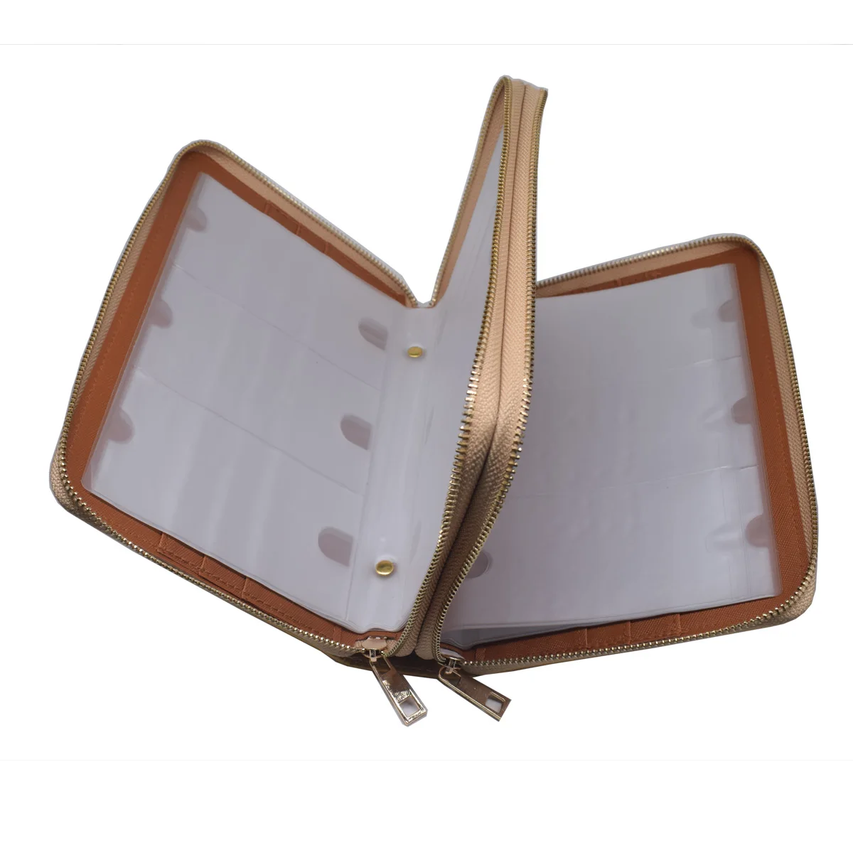 Preise 96 Slots Plus Größe Nagel kunst platte Halter Laser Regenbogen Nagel Stempel Polnischen Rechteck Doppel reißverschluss Vorlage Fall Taschen