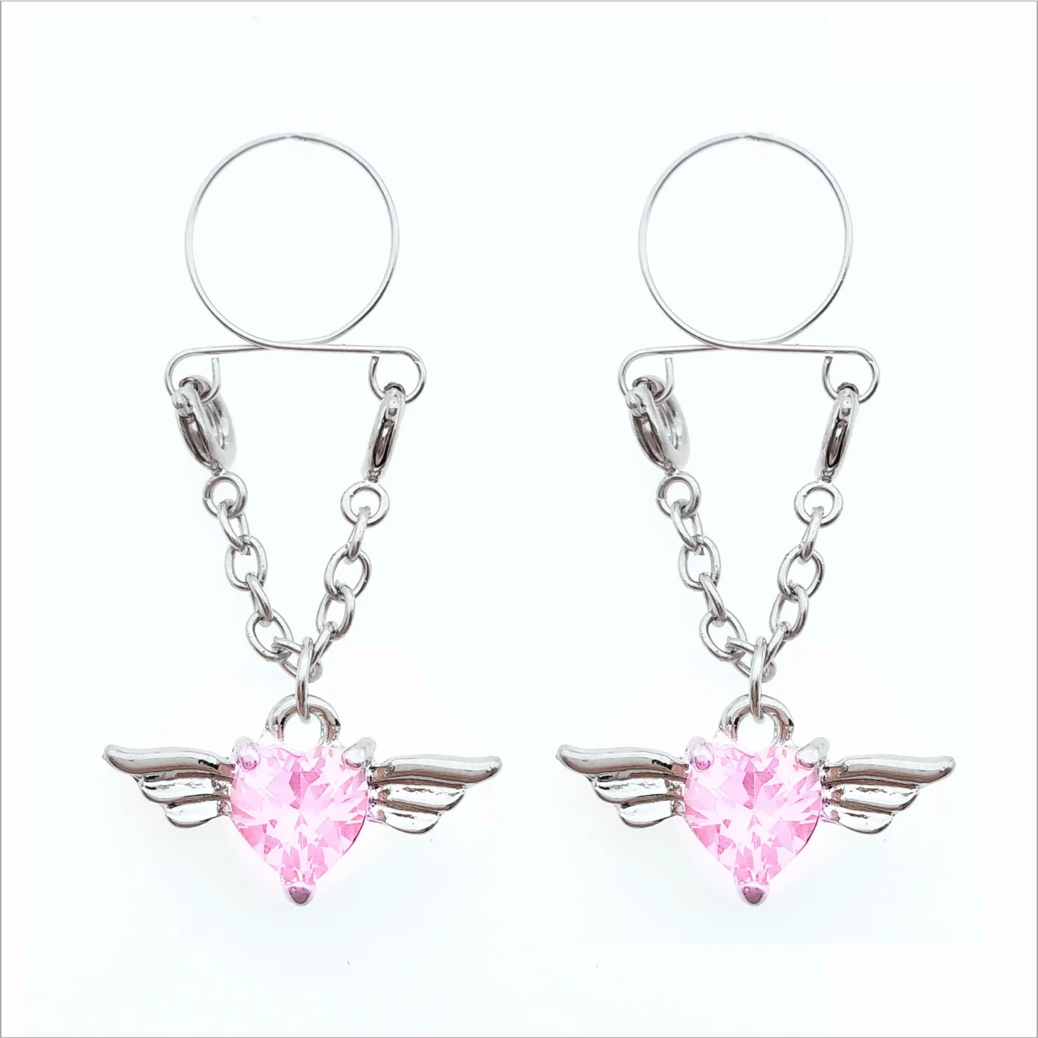 Angle Wing Nipple Ring Faux Nipple Ring Body Piercingin Body Jewelry