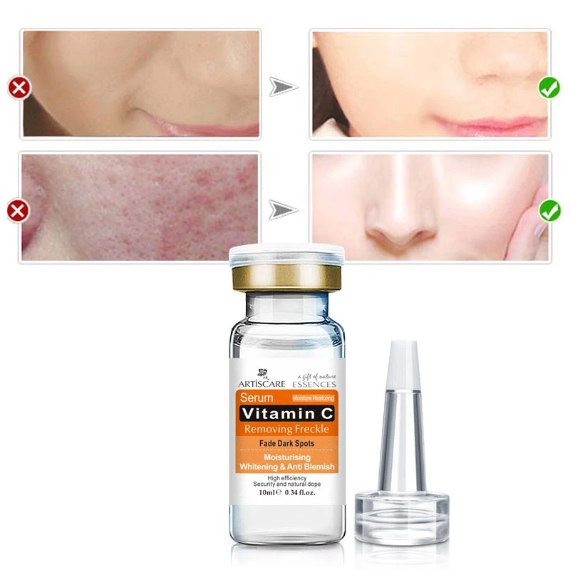 

Vitamin C Serum Spot Freckle Removing Anti Aging Acne Scar Remover Cream VC Essence Oil-control Skin Care Liquid