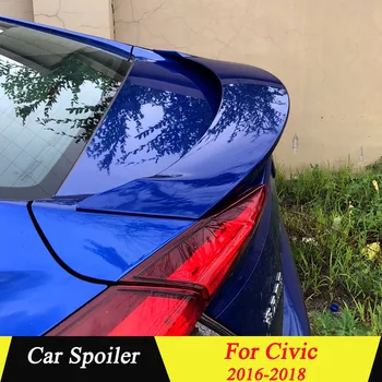 

For Honda MC Civic 2016 2017 2018 Rear Spoiler High Quality ABS Material With LED Light Primer Color Car Tail Wing Decoration
