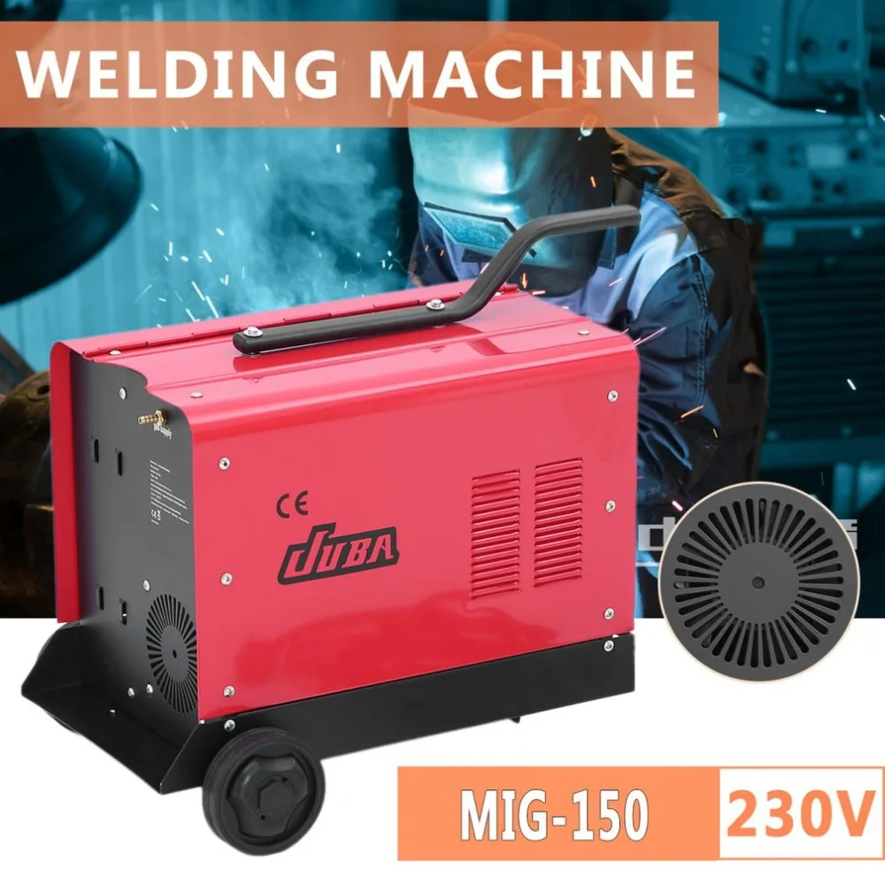 

Professional 230V MIG-150 Welding Machine With Wheel Electric Welding Machine Multipurpose MIG Weldering Equipment UK Socket
