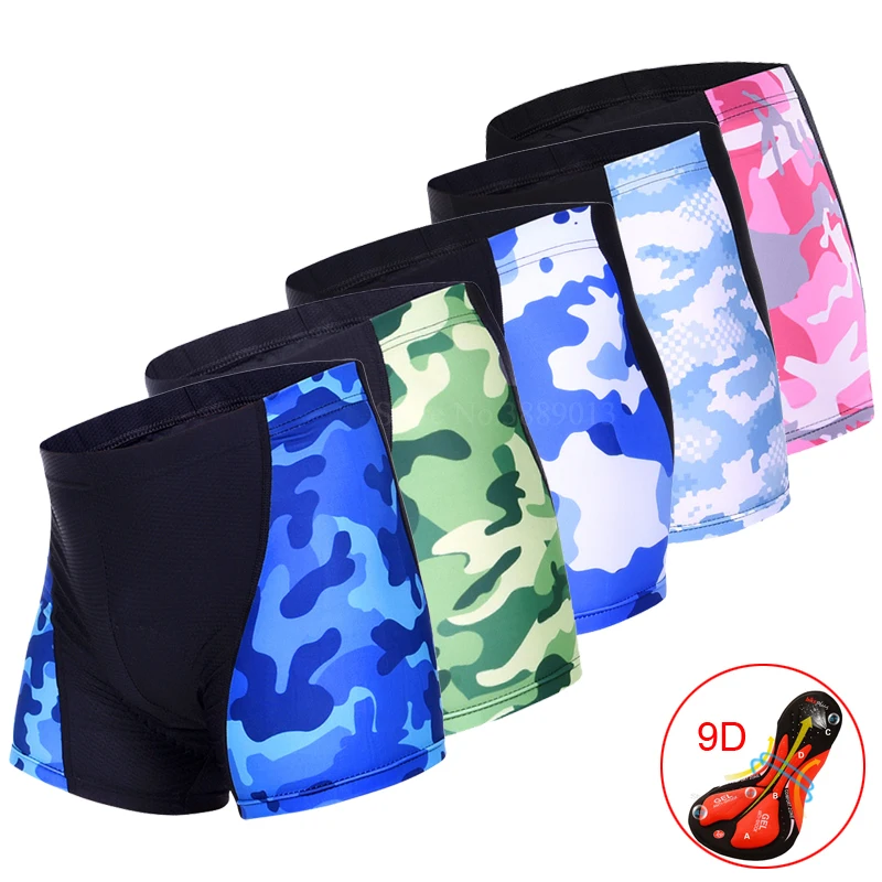 

2018 Pro Cycling Shorts Men Bicycle Underpants Shockproof Gel Padded Bike Underwear Mtb Riding Trousers Man Briefs Tights Shorts