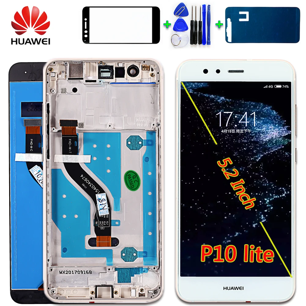 

Original Huawei Y6 2018 LCD Display For Huawei Y6 Prime 2018 Oleophobic coating 10 Touchs Digitizer Assembly Touch screen Frame