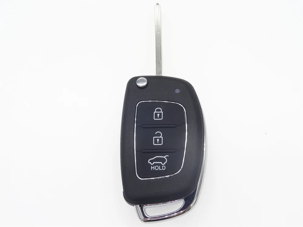 

Flip Key Shell fit for HYUNDAI ix45 Santa Fe Remote Key Case Fob 3 Button