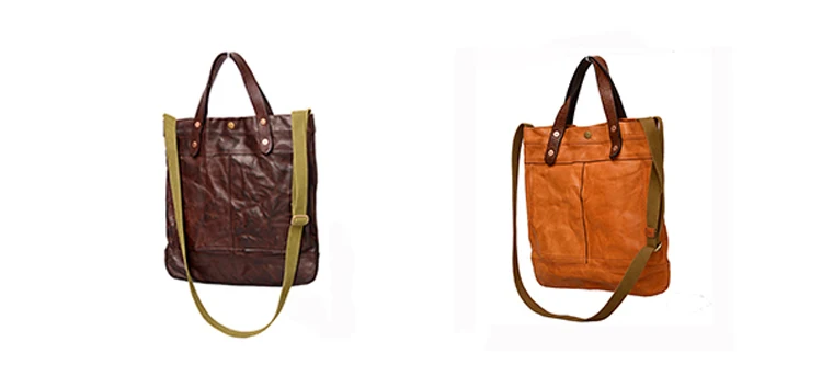 Известный бренд Роскошная натуральная кожаная сумка для мужчин Вертикальная оригинальная винтажная мужская сумка-тоут модная повседневная сумка через плечо новая