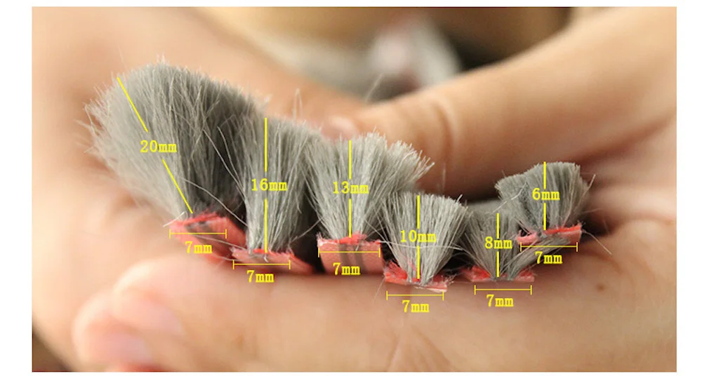 Фетр уплотнитель шерсть ворс уплотнения окна Дверной щеточный уплотнитель 7,5x20 мм 7,4 м/7x16 мм 4,5 м 7x20 мм 3,57 м 4,47 м 7,76 м серый odd