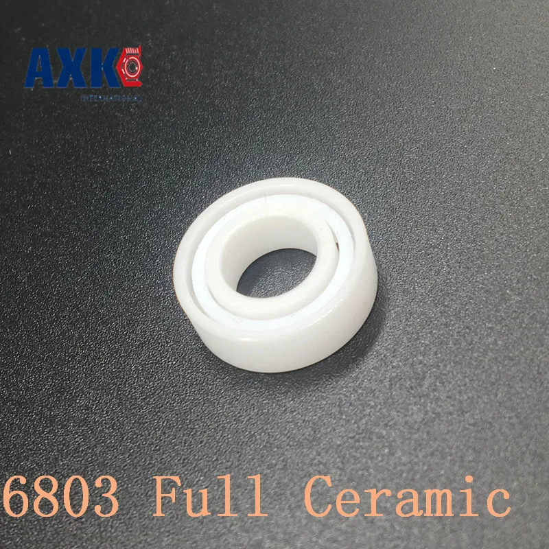 Axk 6803 Full Ceramic Bearing ( 1 Pc ) 17*26*5 Mm Zro2 Material 6803ce All Zirconia Ceramic 6803 Ball Bearings Axk 6803 Full Ceramic Bearing ( 1 Pc ) 17*26*5 Mm Zro2 Material 6803ce All Zirconia Ceramic 6803 Ball Bearings