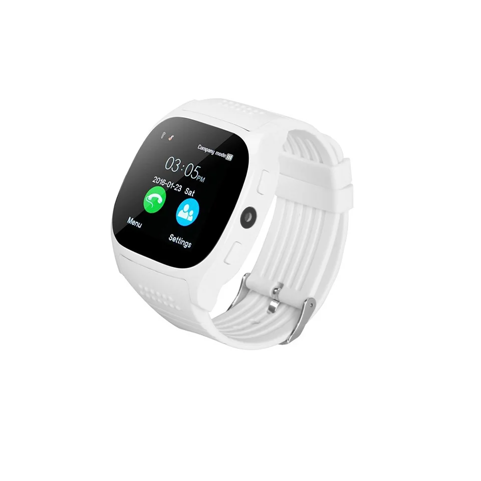 Bluetooth Смарт часы с Facebook Whatsapp поддержка SIM TF карты вызова LBS определение местоположения Smartwatch для телефона Android PK Q18 DZ09 A1 - Цвет: Белый
