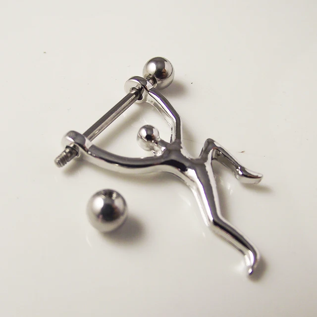 Sexy picthar Sexy nipple pierced model men