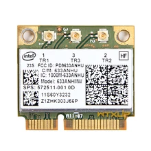 SSEA карта для Intel Ultimate-N 6300 633 ANHMW 6300AGN Половина Mini PCI-E 2,4G/Wi-Fi 5 ГГц Беспроводной карты для lenovo Y460 Y560 Y470 Y570 X201