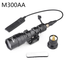 SEIGNEER Тактический M300AA мини-фонарик для разведчика страйкбол фонарик для оружия 200 люмен алюминиевый фонарь для Пикатинни с креплением