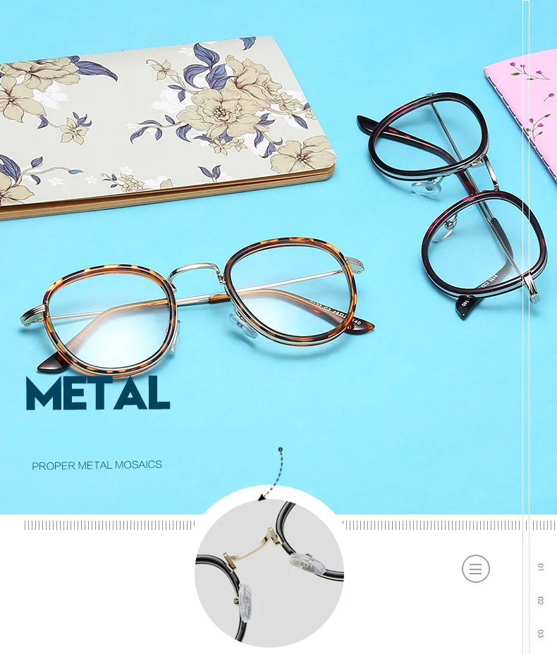 Iboode, новинка, металлическая оправа для очков, простые зеркальные Мужские и женские прозрачные линзы, очки для чтения, оптические очки Oculos Gafas De Sol