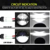 CO LIGHT 1X H4 7inch Led Motorcycle Headlight High 40W Low 20W 6000K Round 9-30V Dc For Bike Off Road Lada Niva 4X4  12V 24V ► Photo 3/6