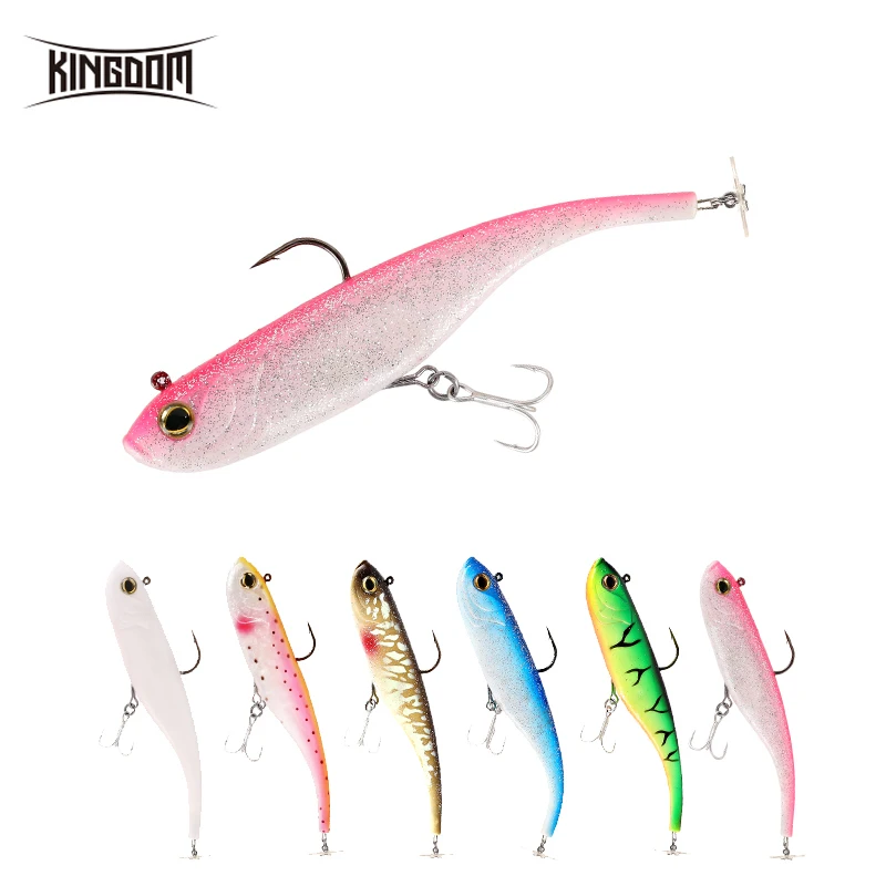 Kingdom Fishing Bait 47 г 150 мм свинья Shad 6 воблеров искусственная Мягкая приманка с пластиковой пластиной приманка peche leurre 8802