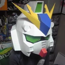 SD RX-93 V до шлема(сверху) Бумажная модель