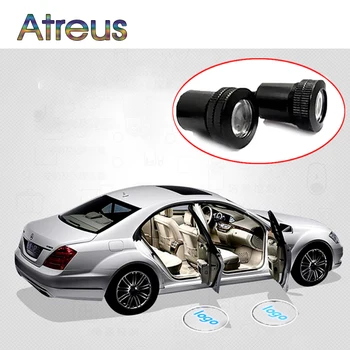 

Atreus Car-Styling LED Door Welcome Lamp Logo Laser Light DIY For Mitsubishi asx Mazda 3 6 cx-5 Chery Ssangyong Suzuki swift