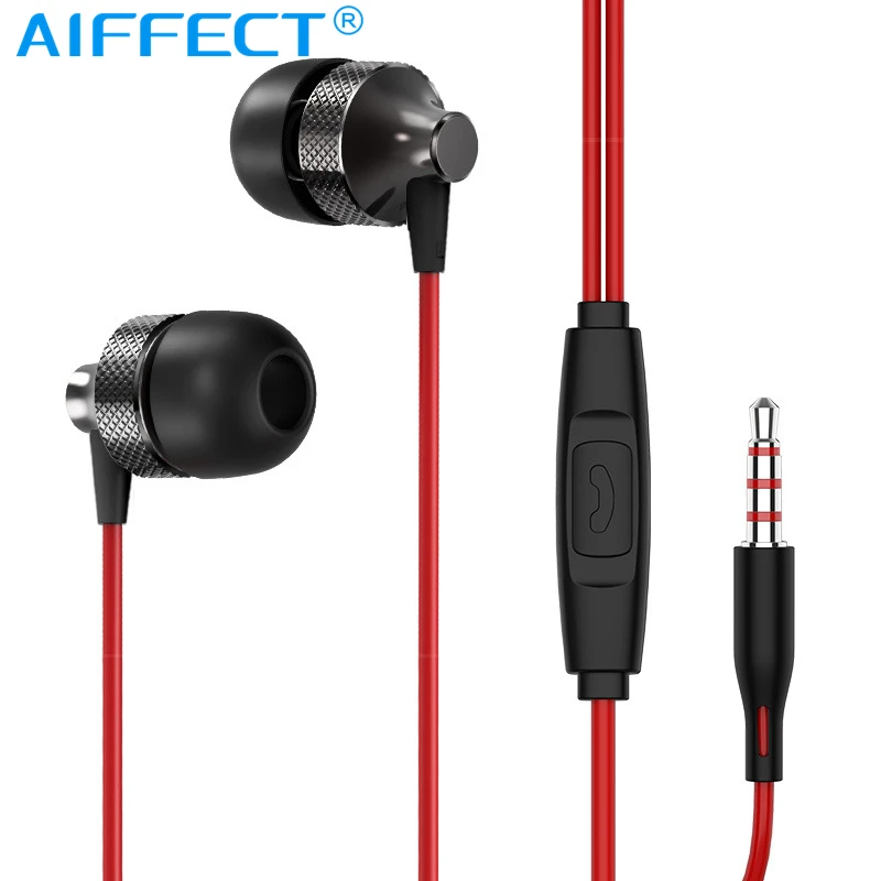 AIFFECT A1 басов наушники вкладыши спортивные с микрофоном для мобильных телефонов xiaomi iPhone Samsung гарнитура fone de