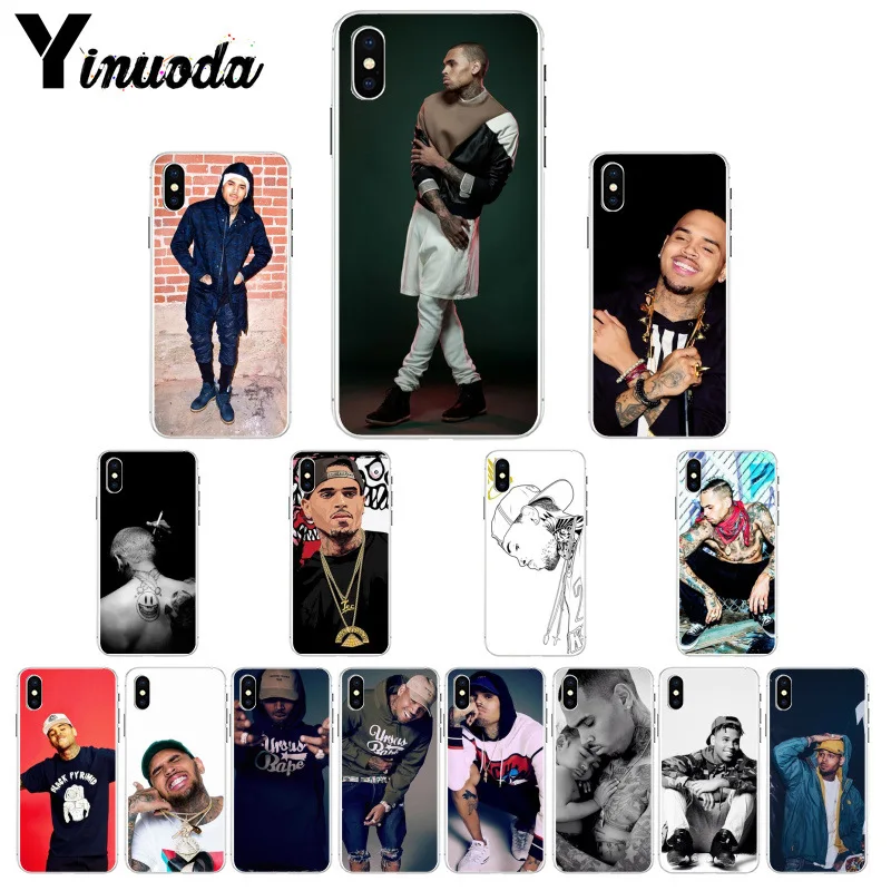 Yinuoda Chris коричневый Breezy чехол для телефона iPhone 8 7 6 6S Plus 5 5S SE XR X XS MAX | Мобильные
