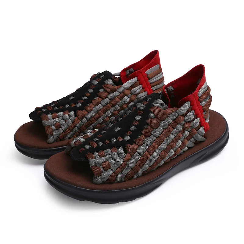 

Summer Mens Soft beach Sandals Comfortable Shoes Big Size Men Roman Comfortable handmade lovers casual Sandals Yasialiya