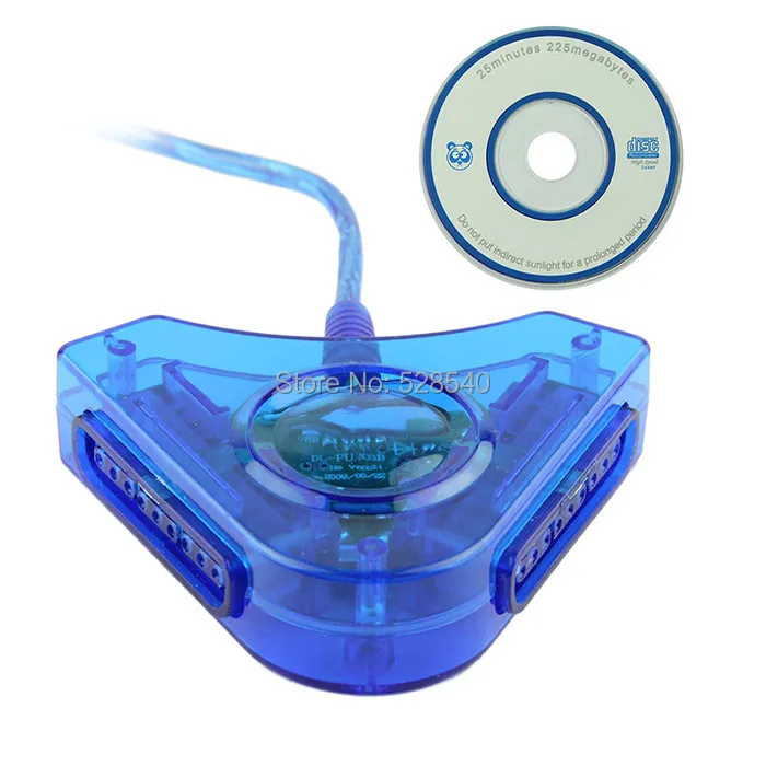 

TELMAN Free Shipping 10pcs Dual PS PS2 To USB PC Game Controller Adapter Converter