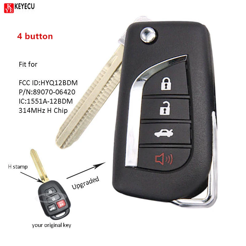 EUROPE FLIP KEY REMOTE FOR TOYOTA CHIP TRANSMITTER ALARM CLICKER FOB 3BTBXD2 EUROPE FLIP KEY REMOTE FOR TOYOTA CHIP TRANSMITTER ALARM CLICKER FOB 3BTBXD2