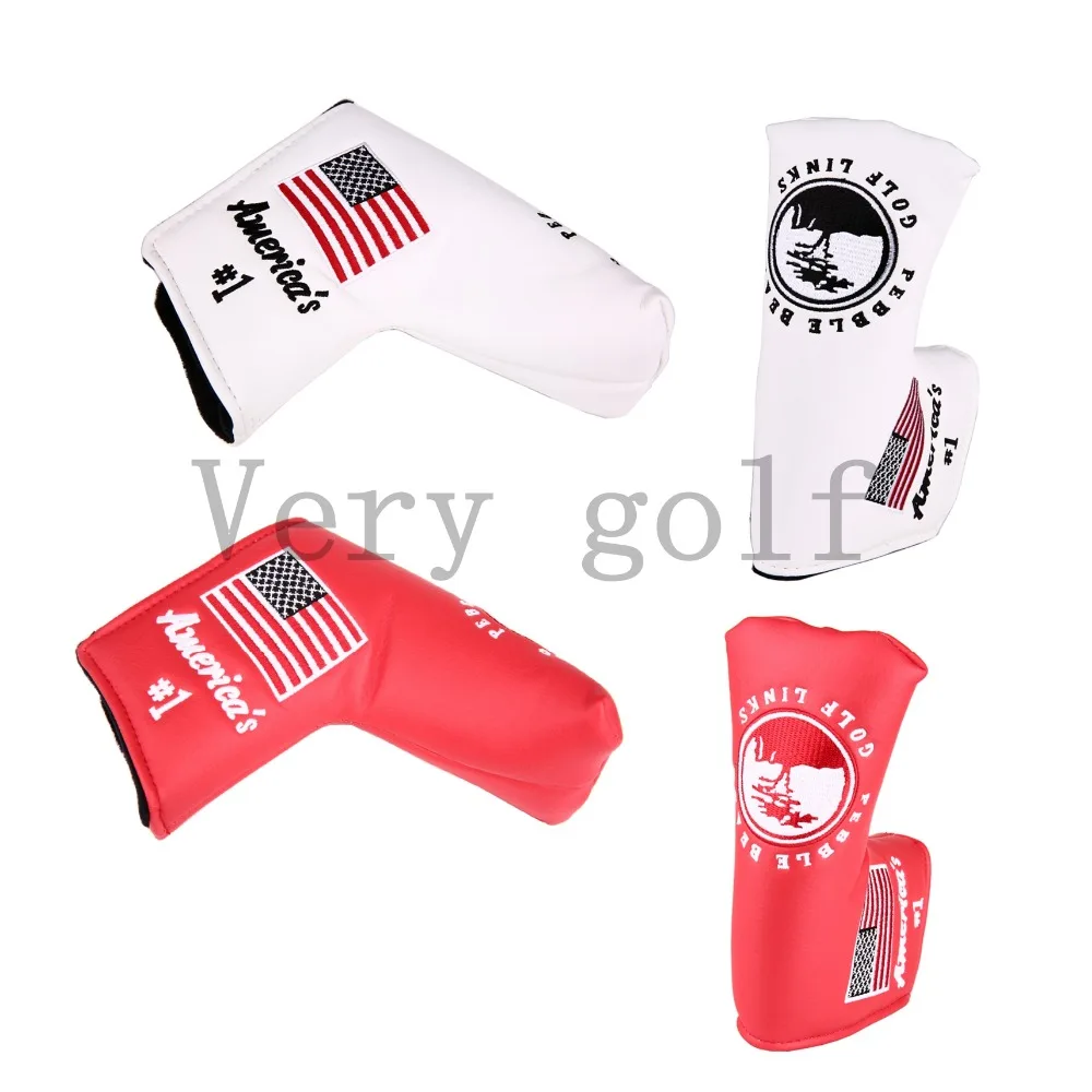 

Free Shipping Genuine Golf Blade Putter Head Cover Synthetic Leather Golf Club Head Cover