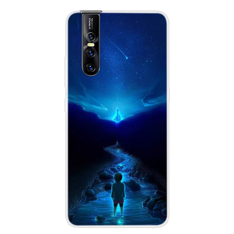 B For Vivo V15 Pro Case 6.23'' Soft Silicone Phone Case For Funda Vivo V15 Pro Case V15Pro V 15 Pro Cover TPU Clear Fashion Slim