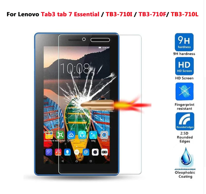 Защита экрана стекло+ чехол для lenovo Tab P8/P10/Tab3 tab4 7 Эфирное/Tab 3 8 Plus Умный Магнитный чехол из искусственной кожи - Цвет: Tab3 7 Essential