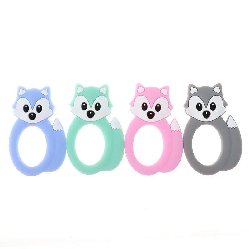 ATOB 10pcs Baby Teethers Koala Rodent unicorn Safe Chewable Food Grade Baby Teething Toys Pacifier Pendant Necklace Accessories