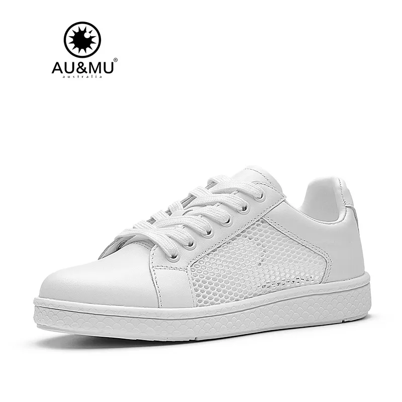 2018 AUMU Australia Brand New Mesh Seam Gridding All White