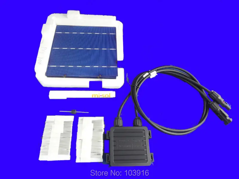 

40 pcs POLY 6x6 DIY kit for solar panel, solar cells, flux pen, diode, bus tabbing wire, junction box
