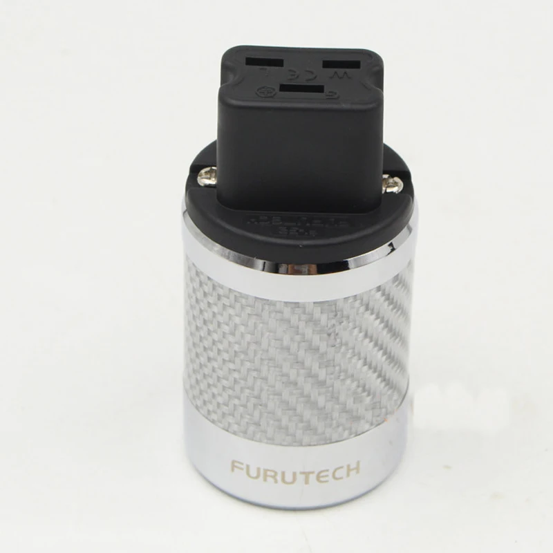 Fibra de Carbono Pces Hi-end Furutech Ródio Chapeado 20a Iec Fêmea Plug Conector Audiophile Alta Fidelidade 1 - Image 2