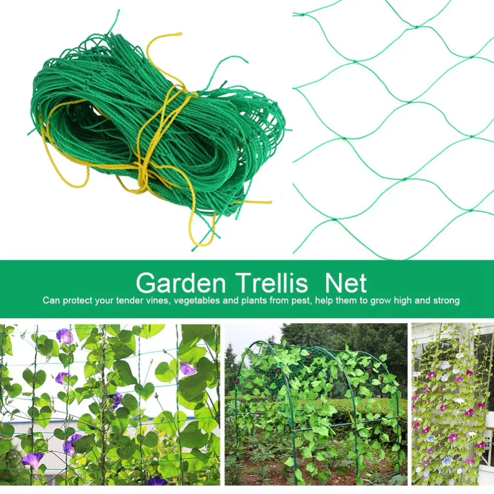 Garden Fence Trellis Net Plants Climbing Fruit Net Frame Support Mesh ...