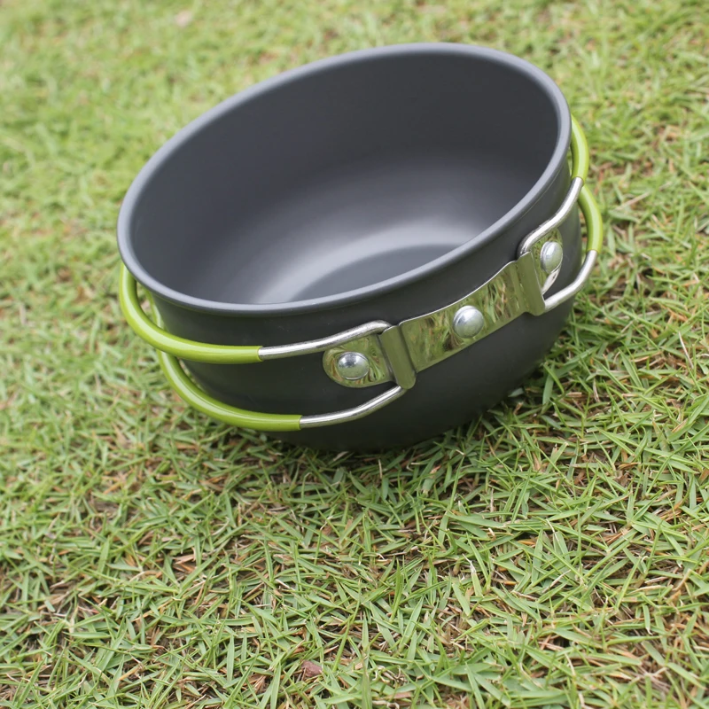 Aluminio plegable tazón olla de cocción portátil acampar al aire libre picnic cocina vajilla caldera Aluminio plegable tazón olla de cocción portátil acampar al aire libre picnic cocina vajilla caldera