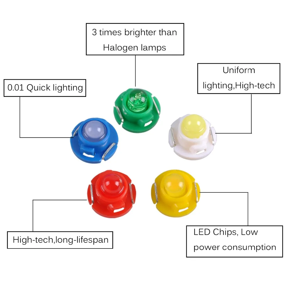 Внутренний свет T3 T4.2 T4.7 cob Светодиодная лампа с клиновидным цоколем авто лампа подсветки для панели приборов лампы 12 В автомобильный Стайлинг Автомобильный светодиодный свет