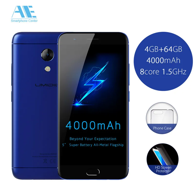 UMIDIGI C2 MTK6750T Octa core Cell phone 5.0 Inch 1920x1080 4000mAh