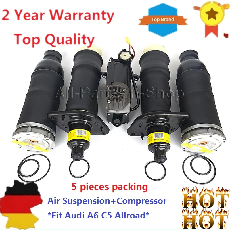 AP01 5 шт. для Audi Allroad Quattro A6 C5 Пневматическая Пружина 4Z7616051B 4Z7616052A 4Z7616051A 4Z7616007A 4Z7616051D |