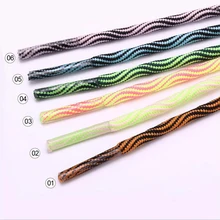 Двухцветные шнурки с волнистым узором, новые модные повседневные шнурки в форме змеи