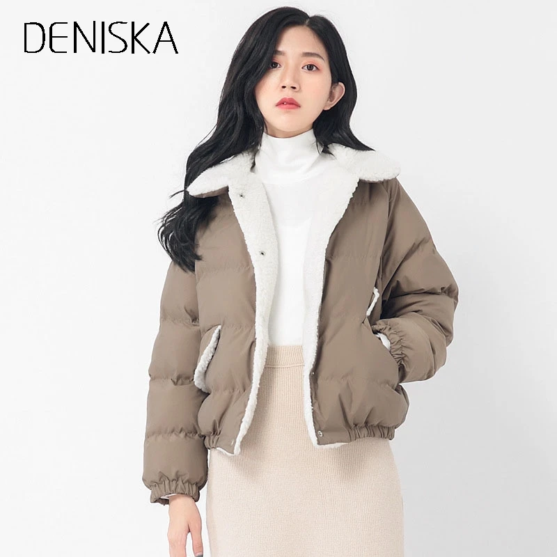DENISKA Fashion Winter Women Ladies Fleece Warm Denim