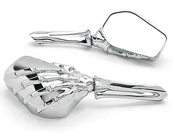 

Chrome Custom Motorcycle Skeleton Mirrors For 125 175 250 350 750 1000