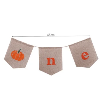 

60cm Boy Girl First Birthday Party Supplies Pumpkin ONE Banner 1st Garland Decoration