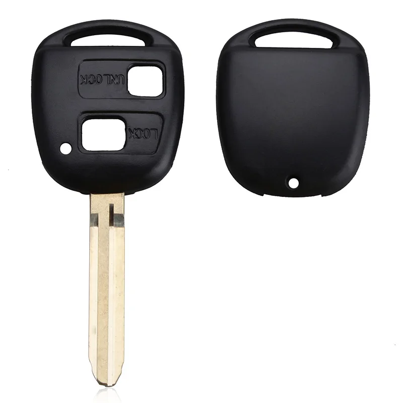 2 Button Remote Key Case Car Key Fob Shell Case Cover Replacement For Toyota Prado Tarago Camry Corolla